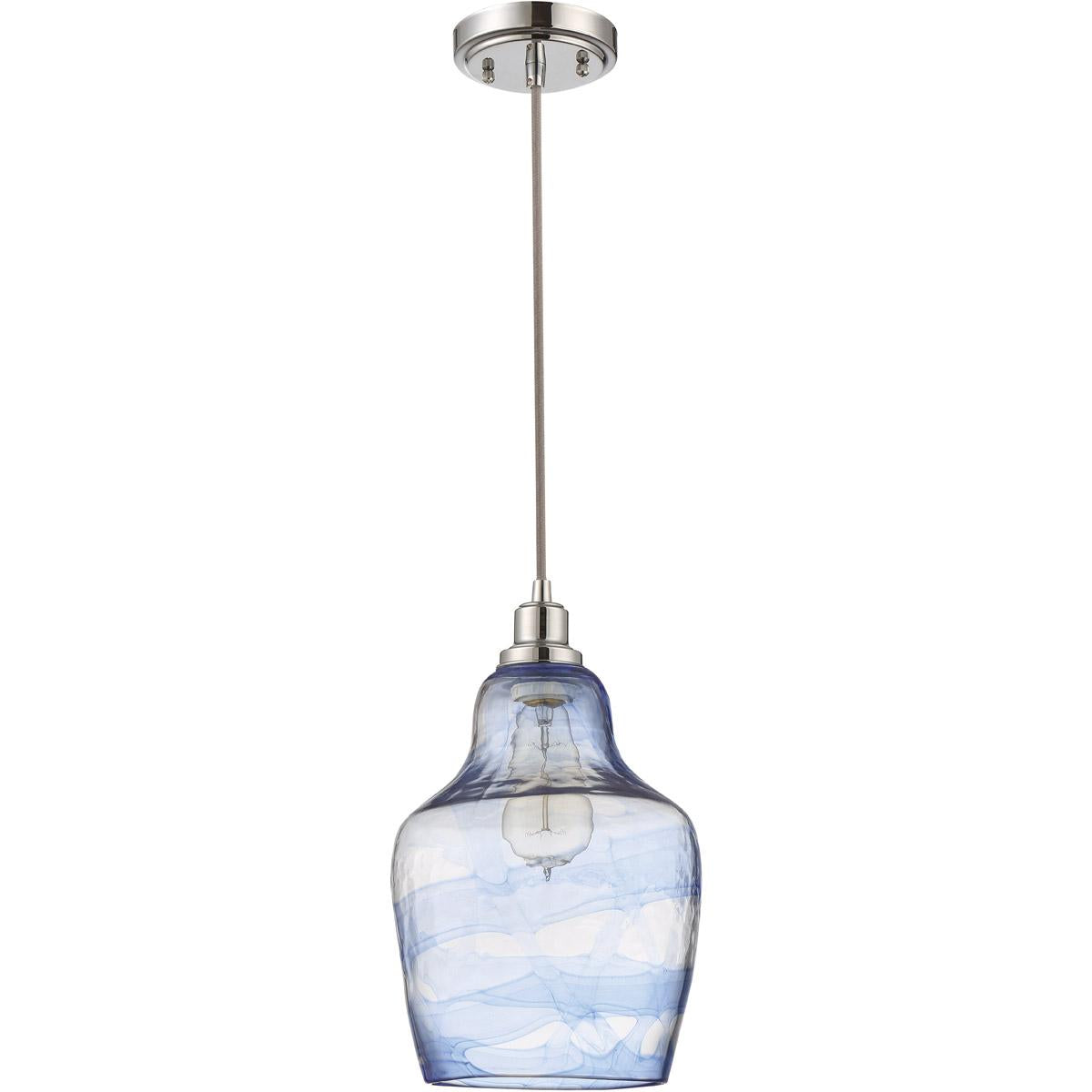 1 Light Mini Pendant with Cord in Chrome, P620CH1