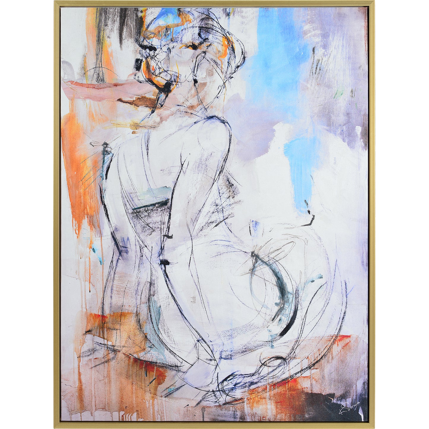 K.Sizaya Tahani Rectangular Canvas - Wrapped 48 X 36 X 1.5