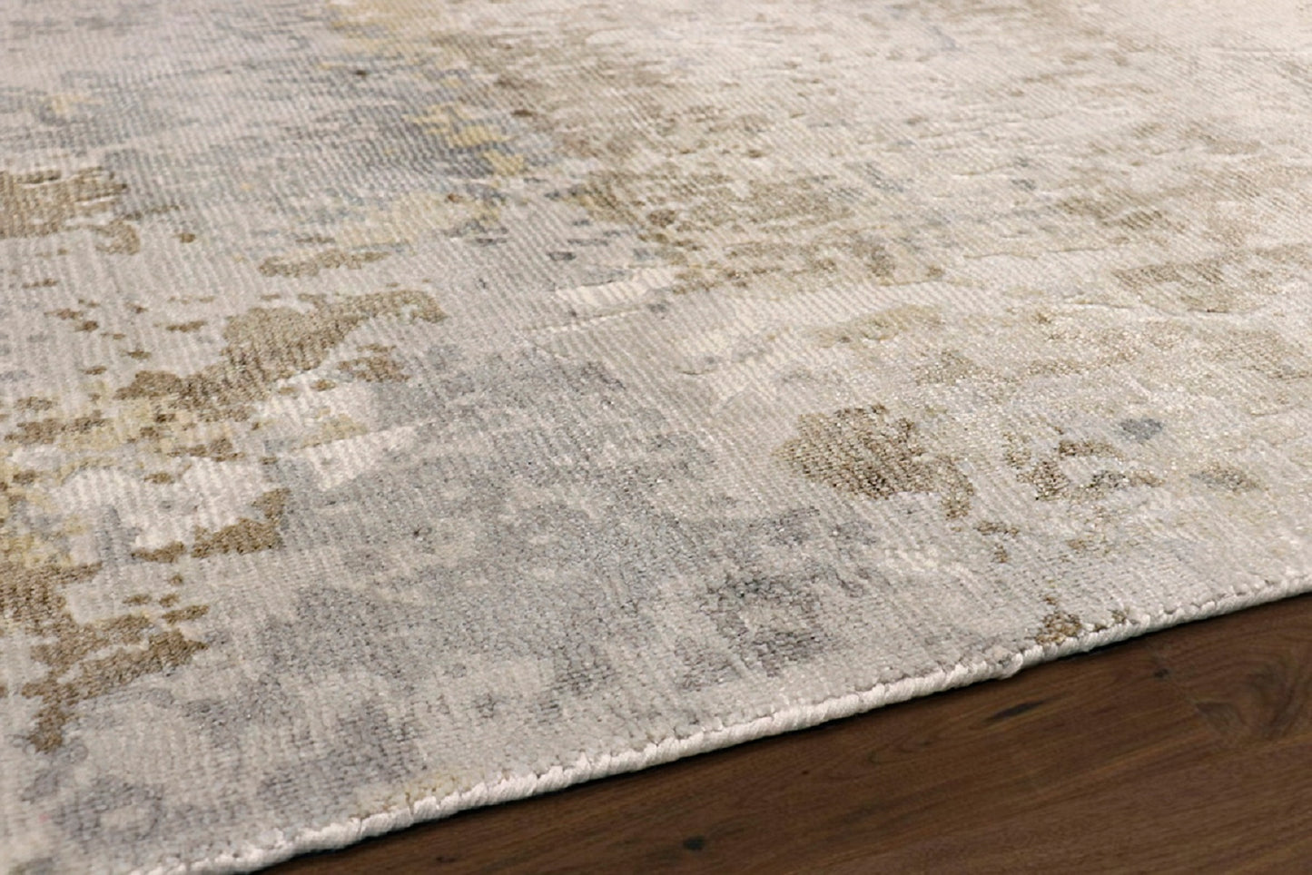 Pasargad Home Beverly Collection Silver Bamboo Silk Area Rug 6'0" X 9'0"