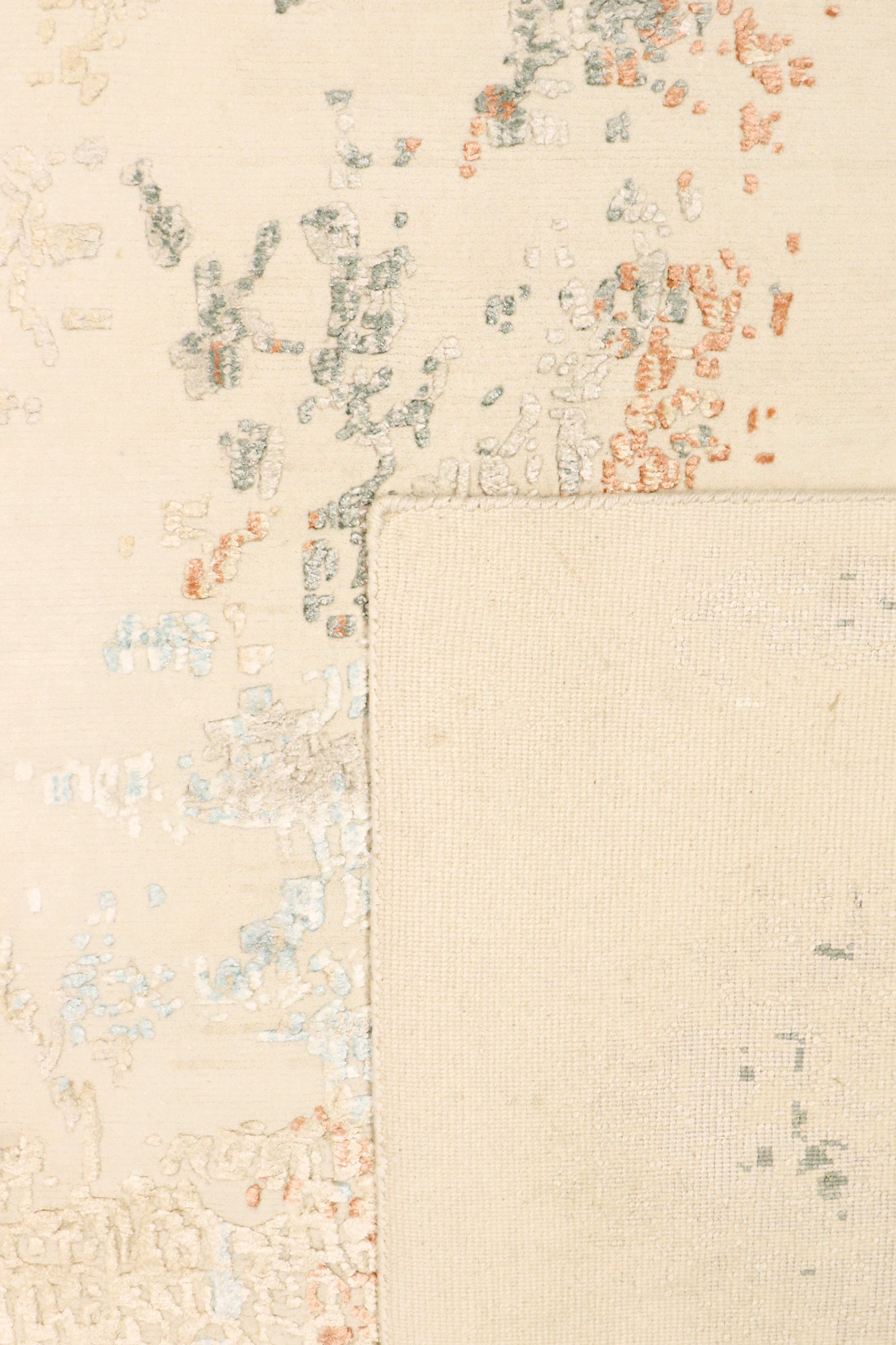 Pasargad Home Modern Collection Beige Silk & Wool Area Rug 10'1" X 14'2"