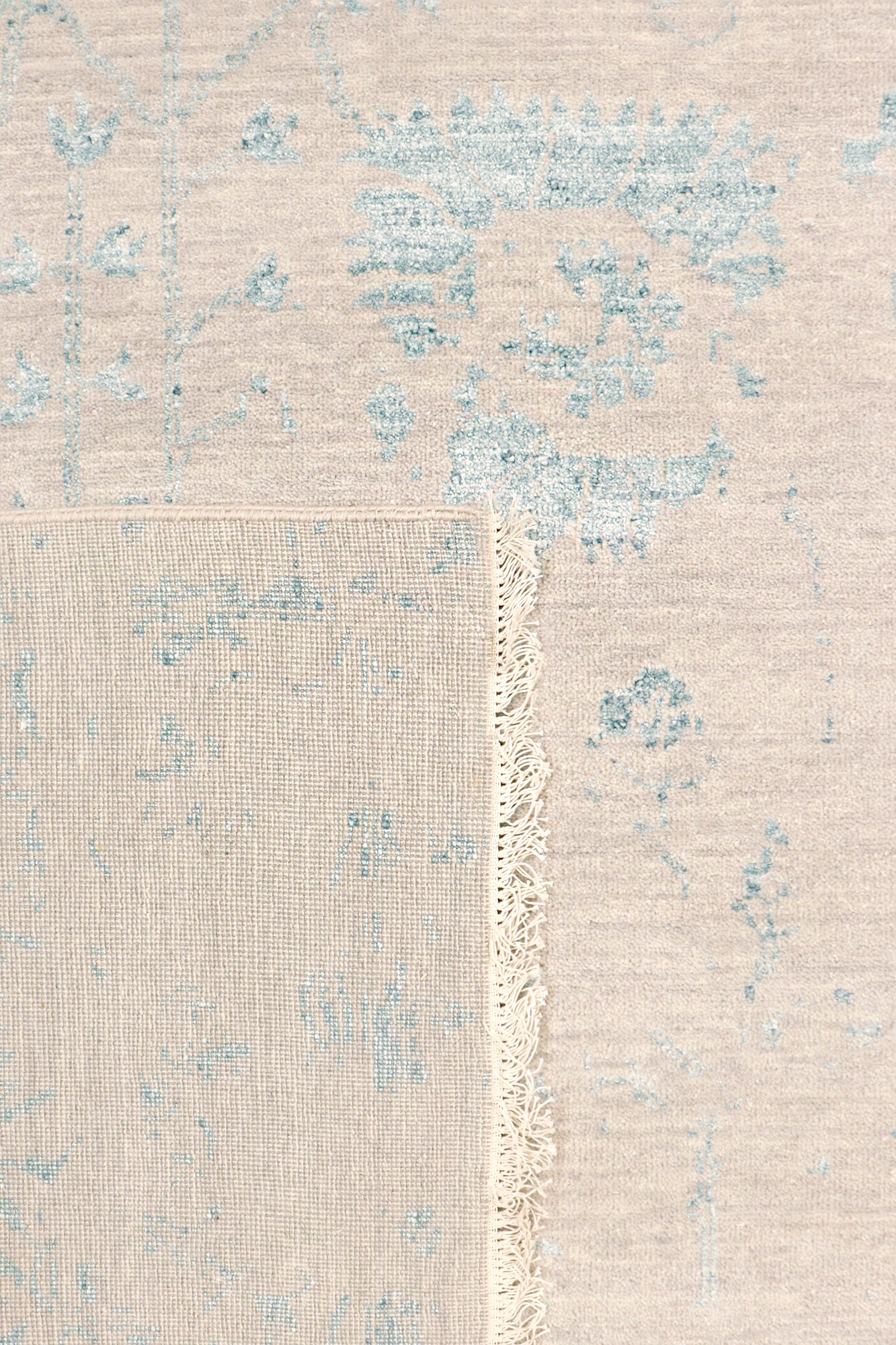Pasargad Home Transitional Collection Silver Area Rug 8'11" X 11'8"