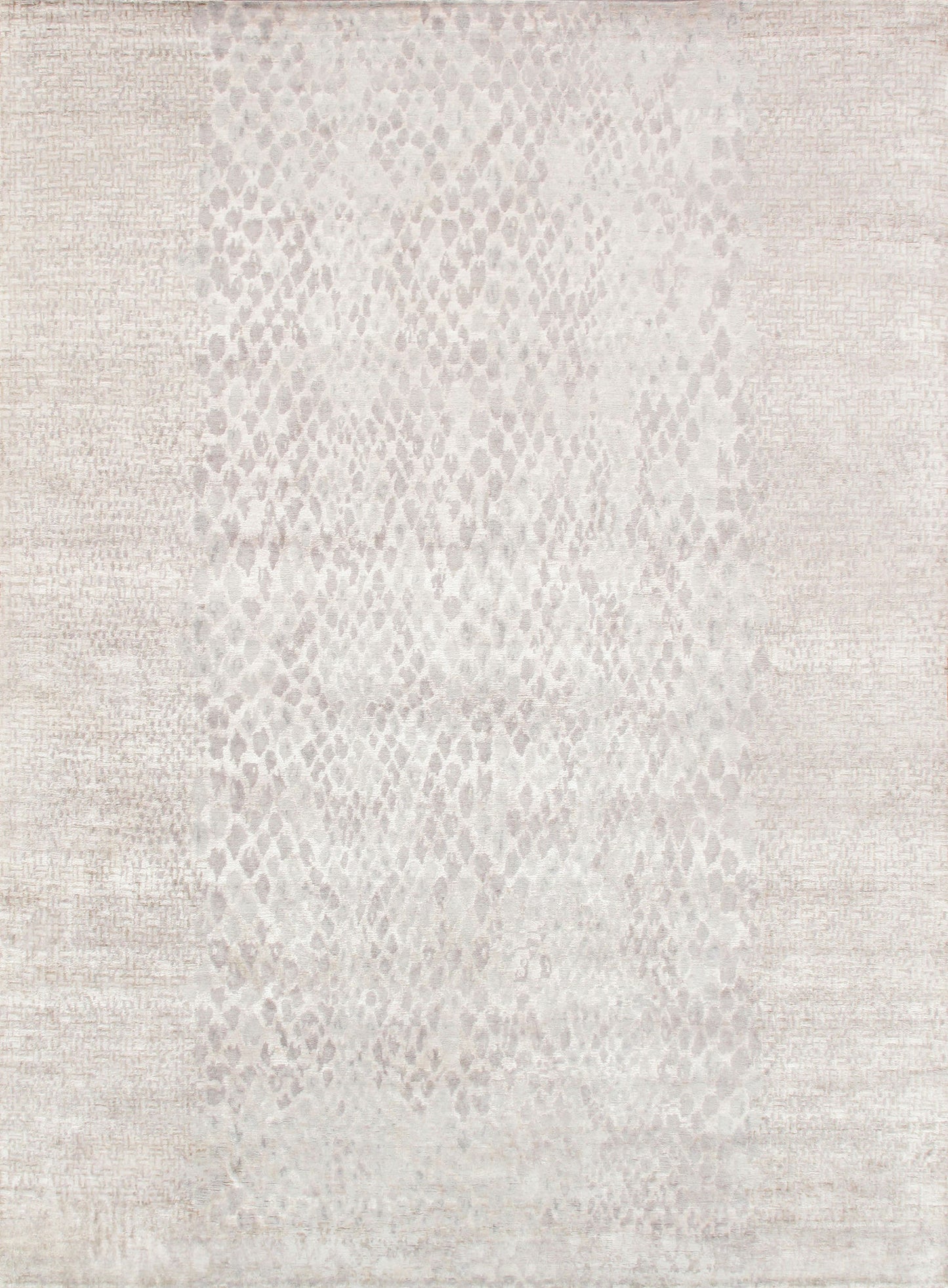 Pasargad Home Modern Collection Silver Silk & Wool Area Rug 17'10" X 31'6"