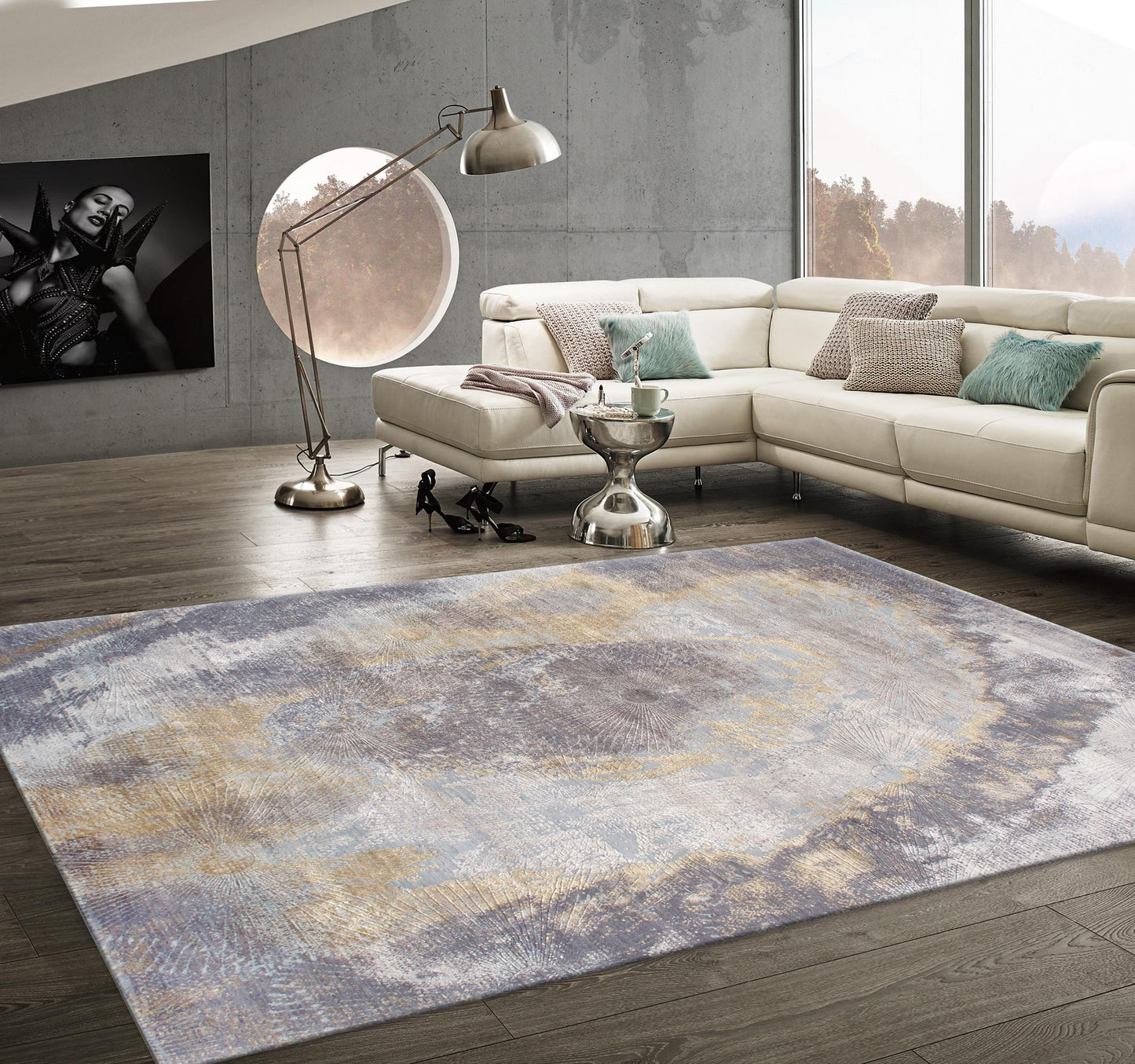 Pasargad Home Cosmo Collection Multi Silk & Wool Area Rug 8'11" X 12'1"