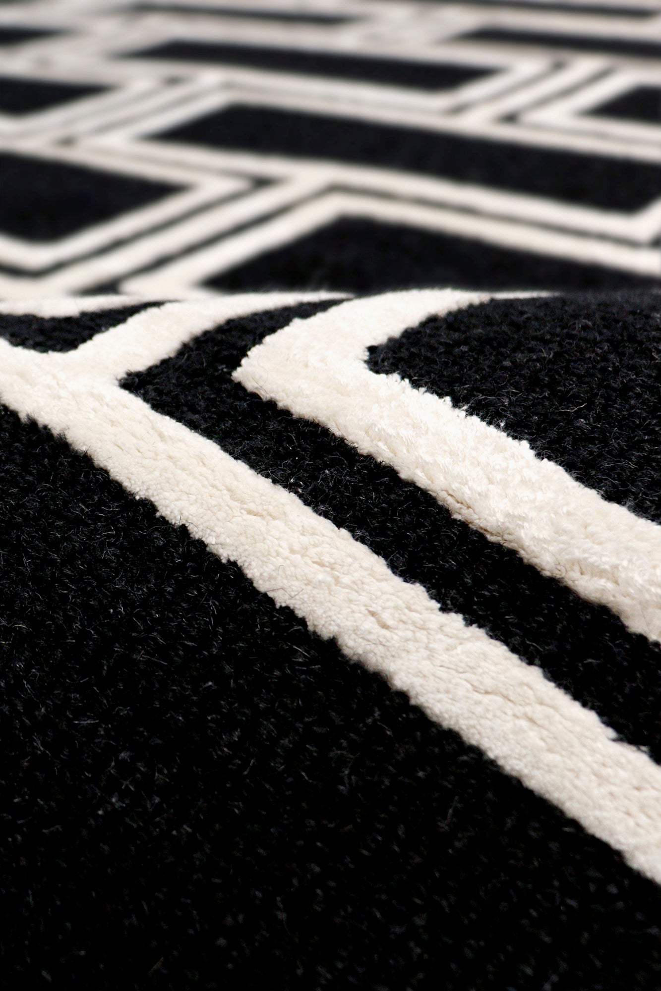 Pasargad Home Edgy Collection Black Bamboo Silk & Wool Area Rug 12'0" X 15'0"