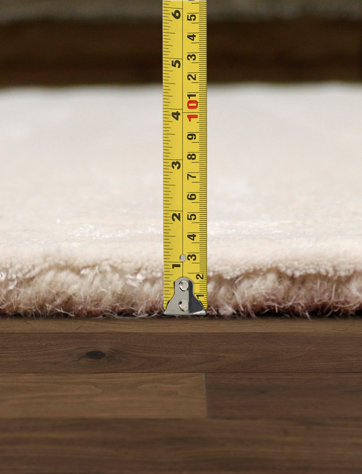 Pasargad Home Edgy Collection Ivory Bamboo Silk & Wool Area Rug 9'9" X 13'9"