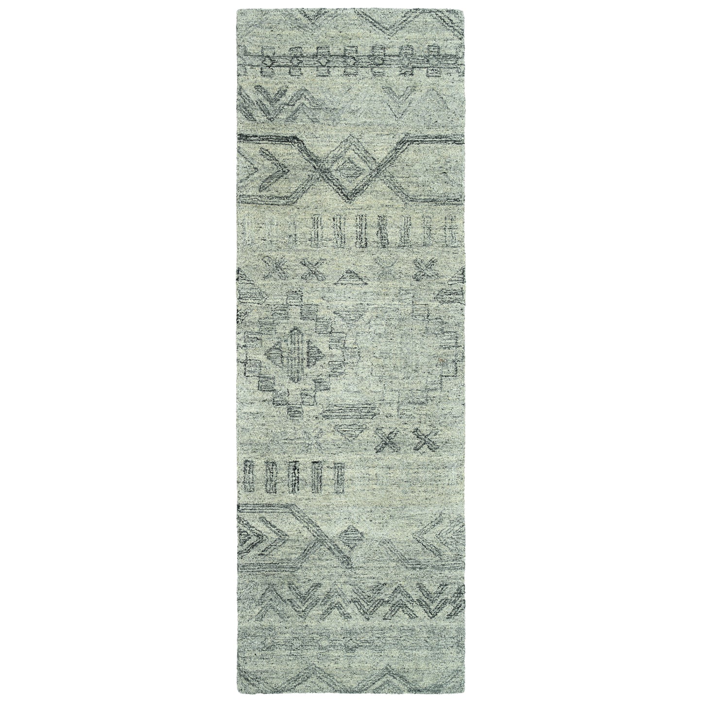 Kaleen Palladian Collection Silver Black Throw Rug 2' x 3'