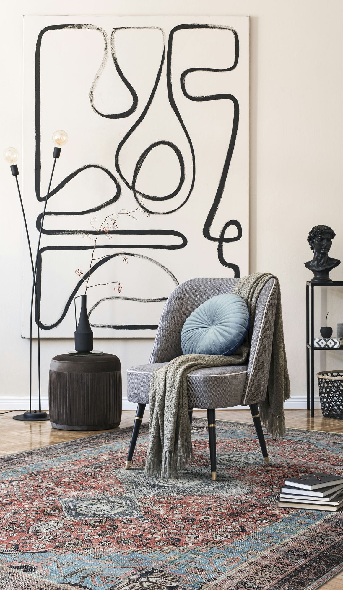 Kaleen Praia Collection Dark Rust Area Rug 5'1" x 7'