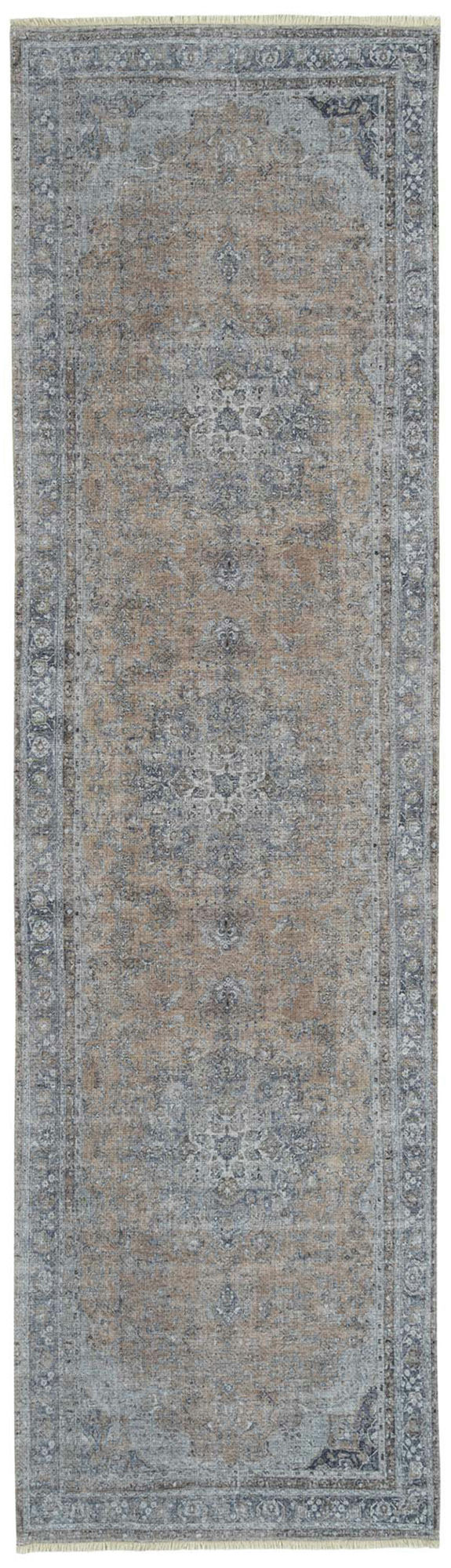 Kaleen Praia Collection Silver LtBlue Runner 2'7" x 9'