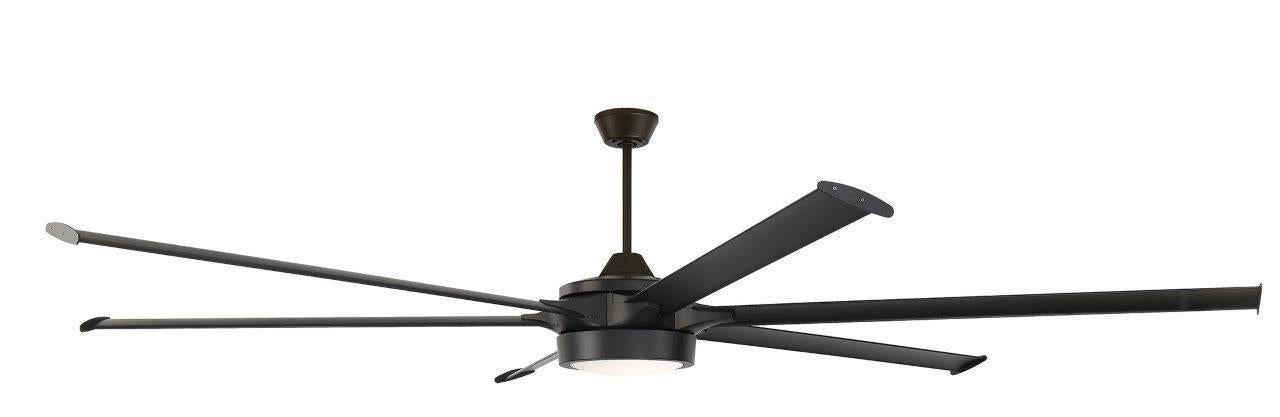 102" Prost, Flat Black finish, Flat Black Blade, Light kit Included