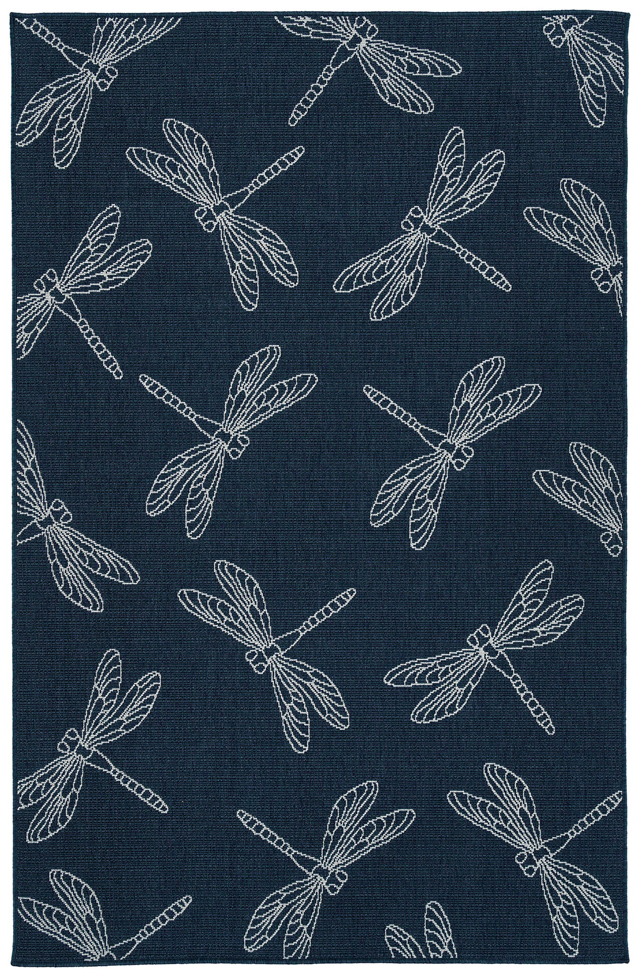 Kaleen Puerto Collection PRT18-22 Navy Runner 2'2" x 8'