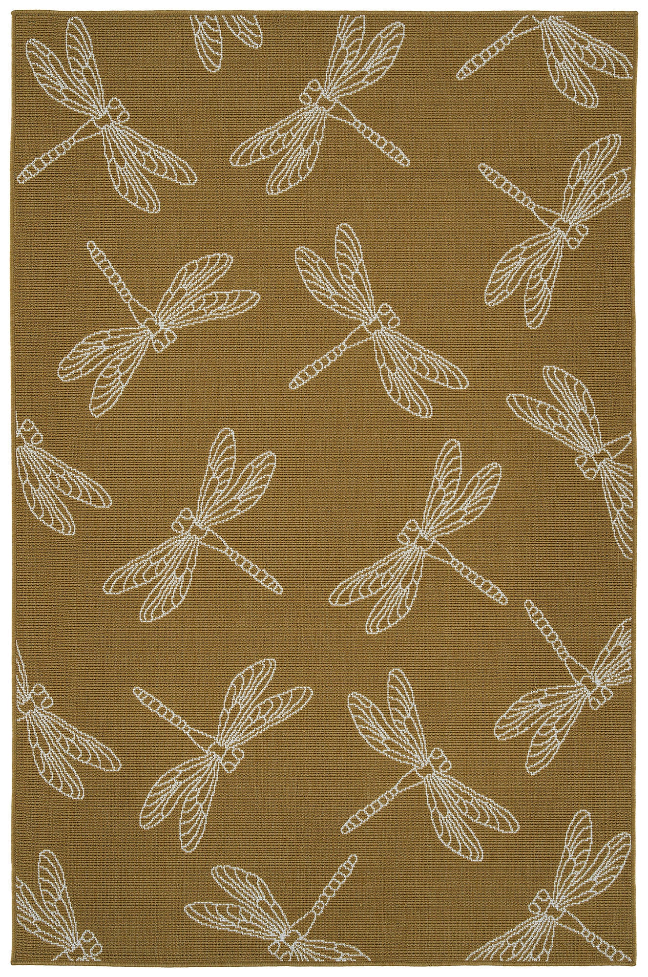 Kaleen Puerto Collection Bright Yellow Area Rug 3'6" x 5'6"