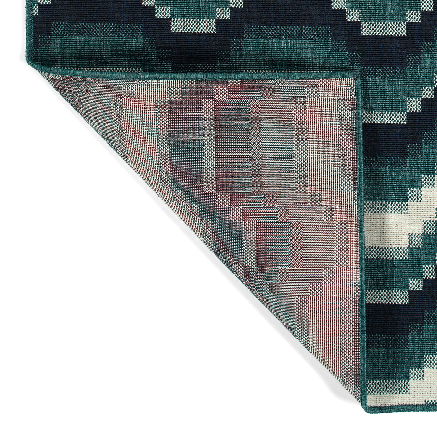 Kaleen Pianta Collection PTA08-91 Teal Throw Rug 1'11" x 3'7"