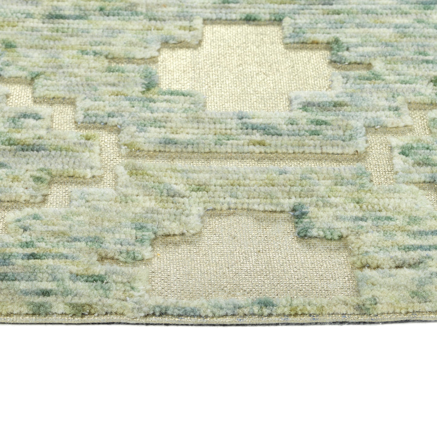 Kaleen Radiance Collection Bright Green Throw Rug 2' x 3'