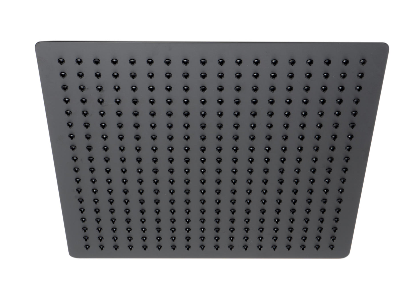 ALFI brand Matte Black Stainless Steel 16" Square Ultra-Thin Rain Shower Head