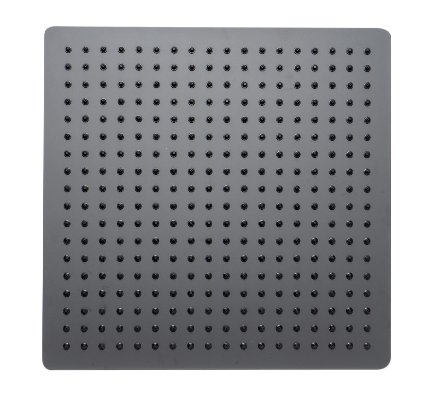 ALFI brand Matte Black Stainless Steel 16" Square Ultra-Thin Rain Shower Head