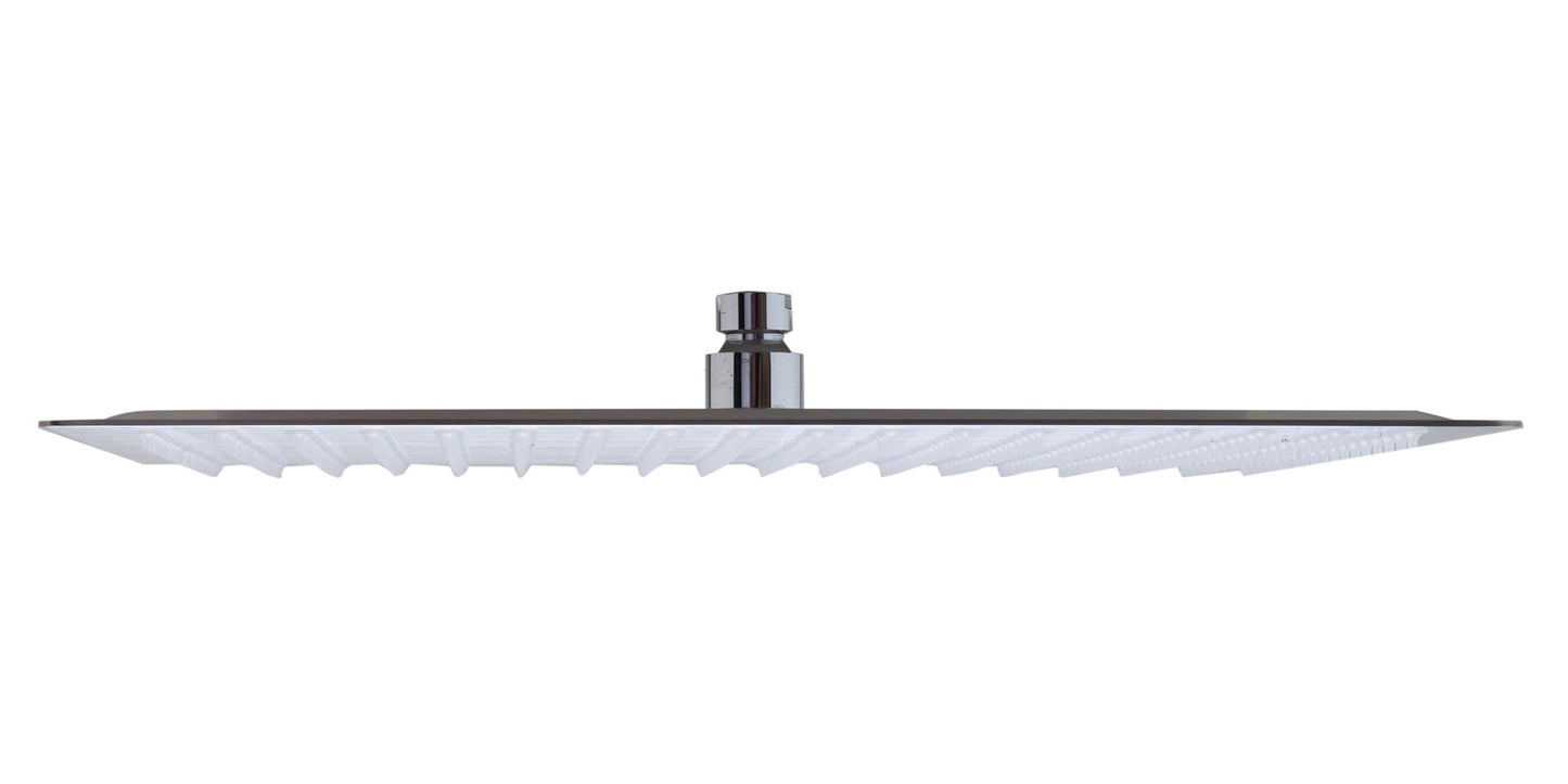 ALFI brand Solid Brushed Stainless Steel 16" Square Ultra Thin Rain Shower Head