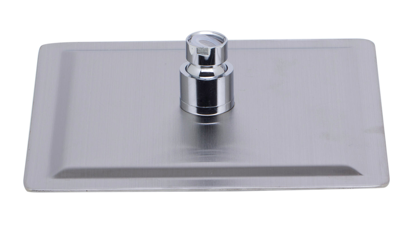 ALFI brand Solid Brushed Stainless Steel 8" Square Ultra Thin Rain Shower Head