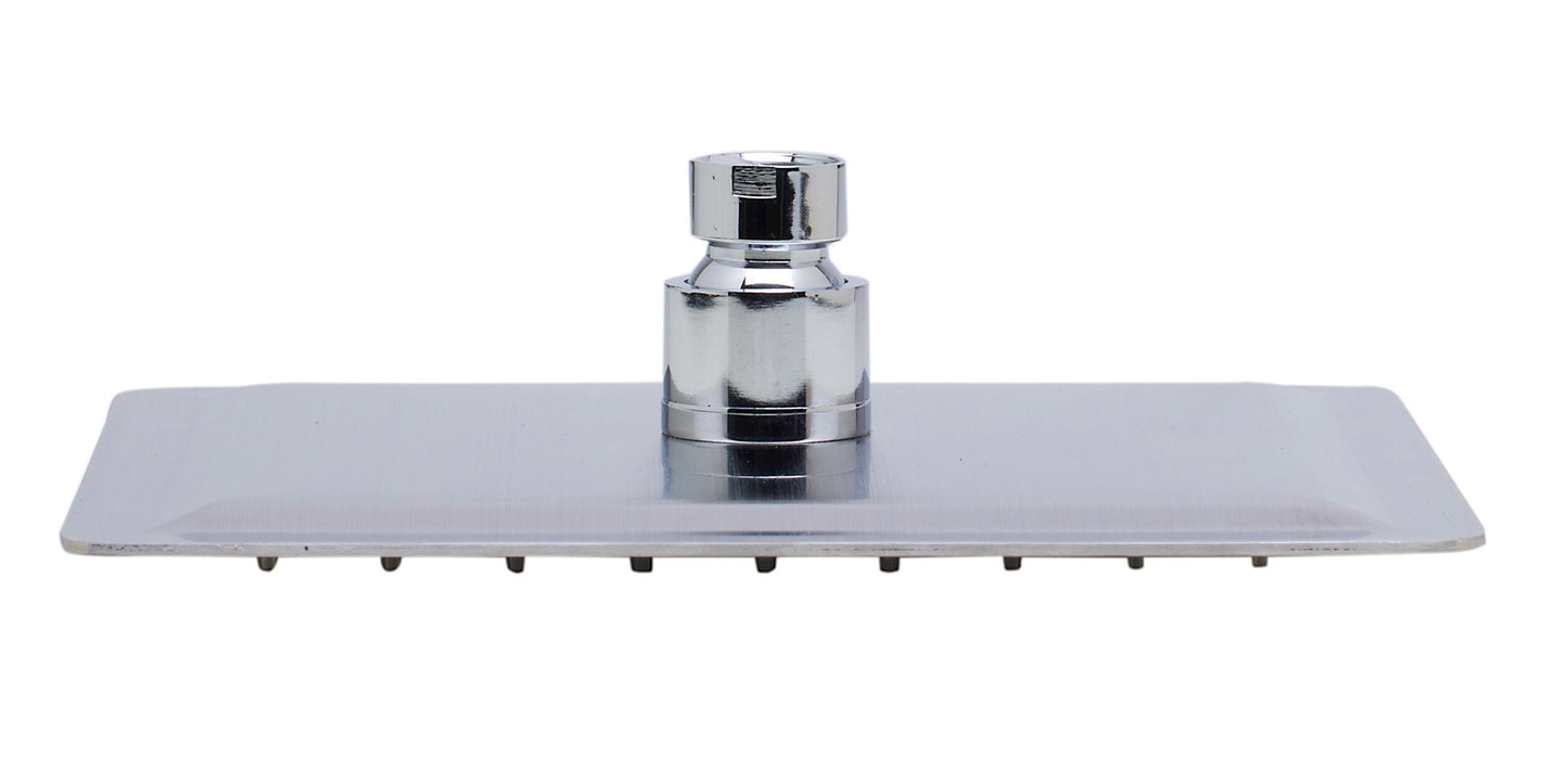 ALFI brand Solid Brushed Stainless Steel 8" Square Ultra Thin Rain Shower Head
