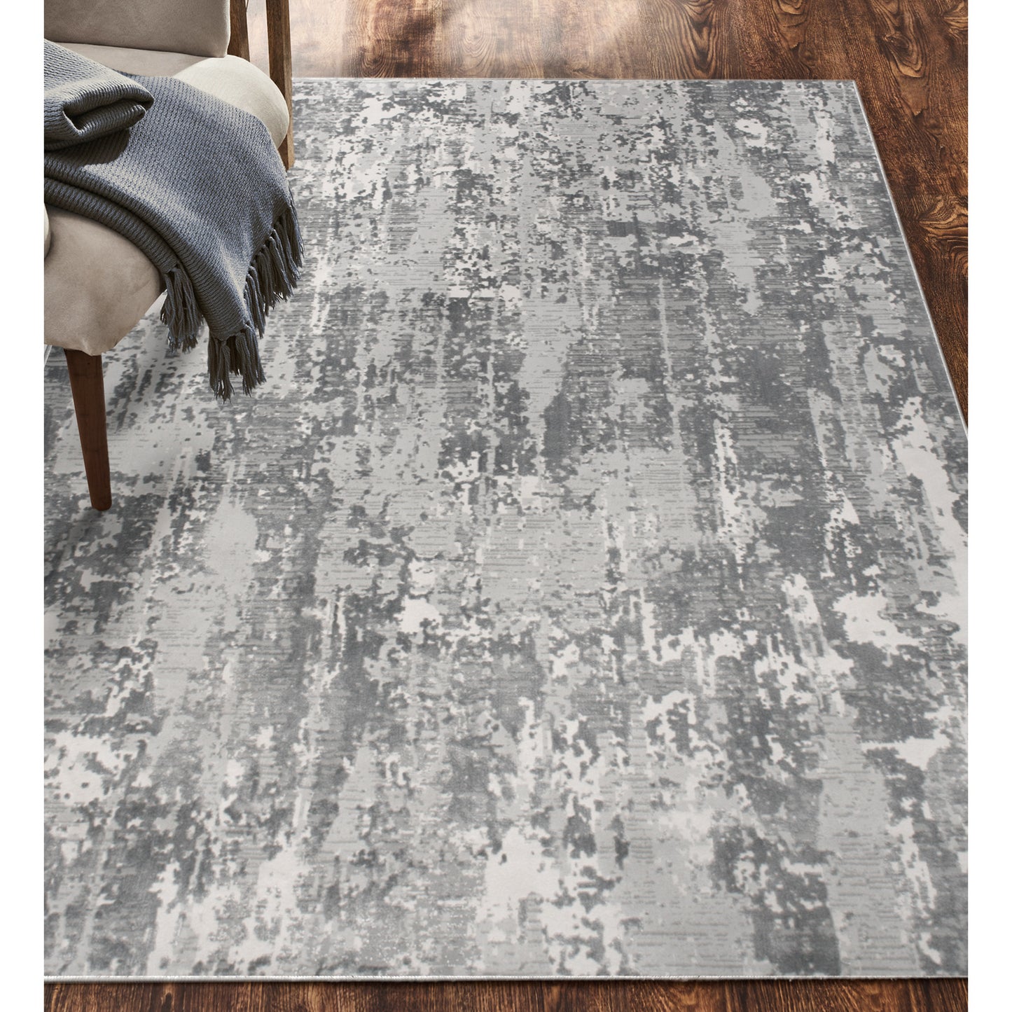 Ariella Rectangle Grey/Charcoal Indoor Rug 11'81'' X 15'09'' Ft