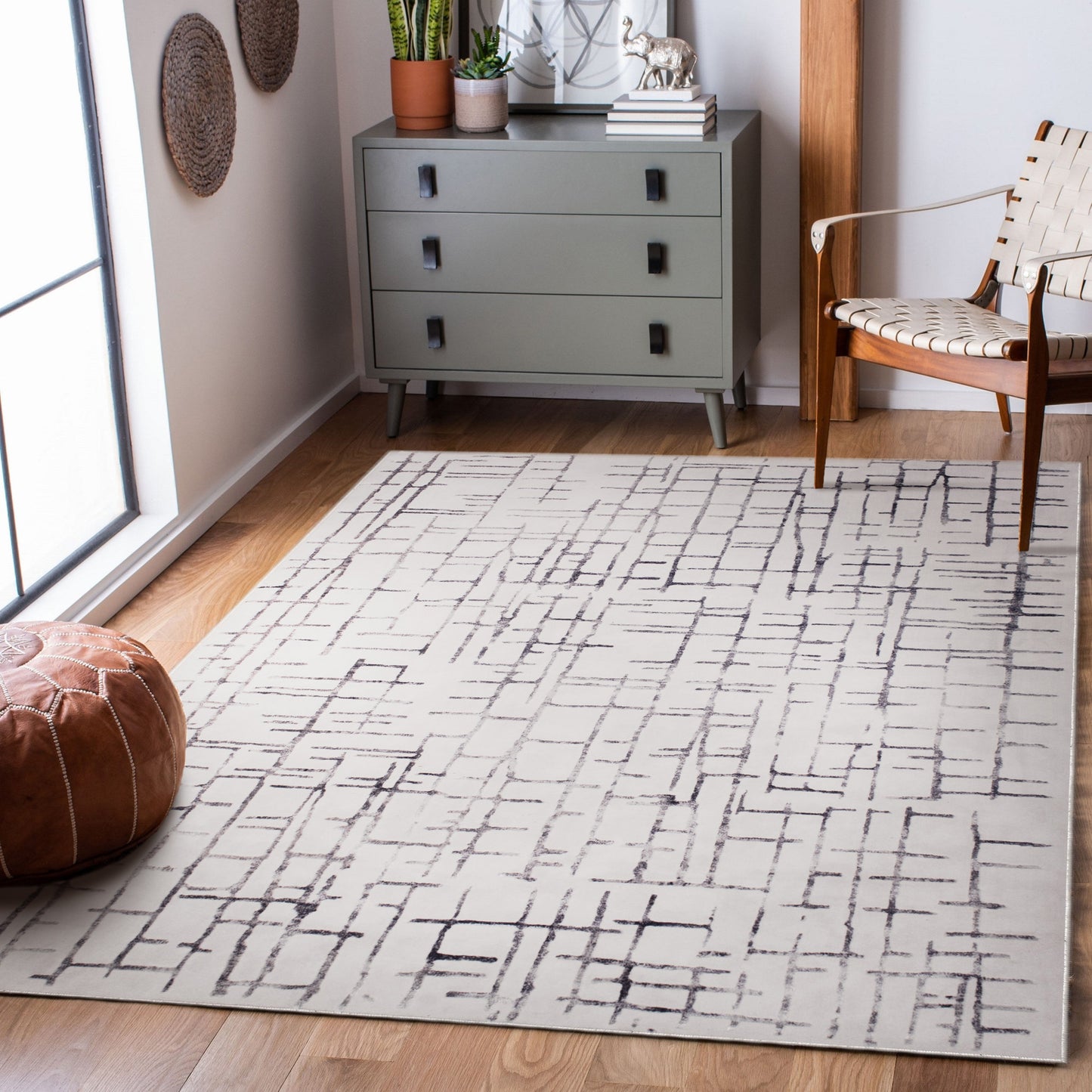 Ariella Rectangle Grey/Blue Indoor Rug 7'87" X 10'17" Ft