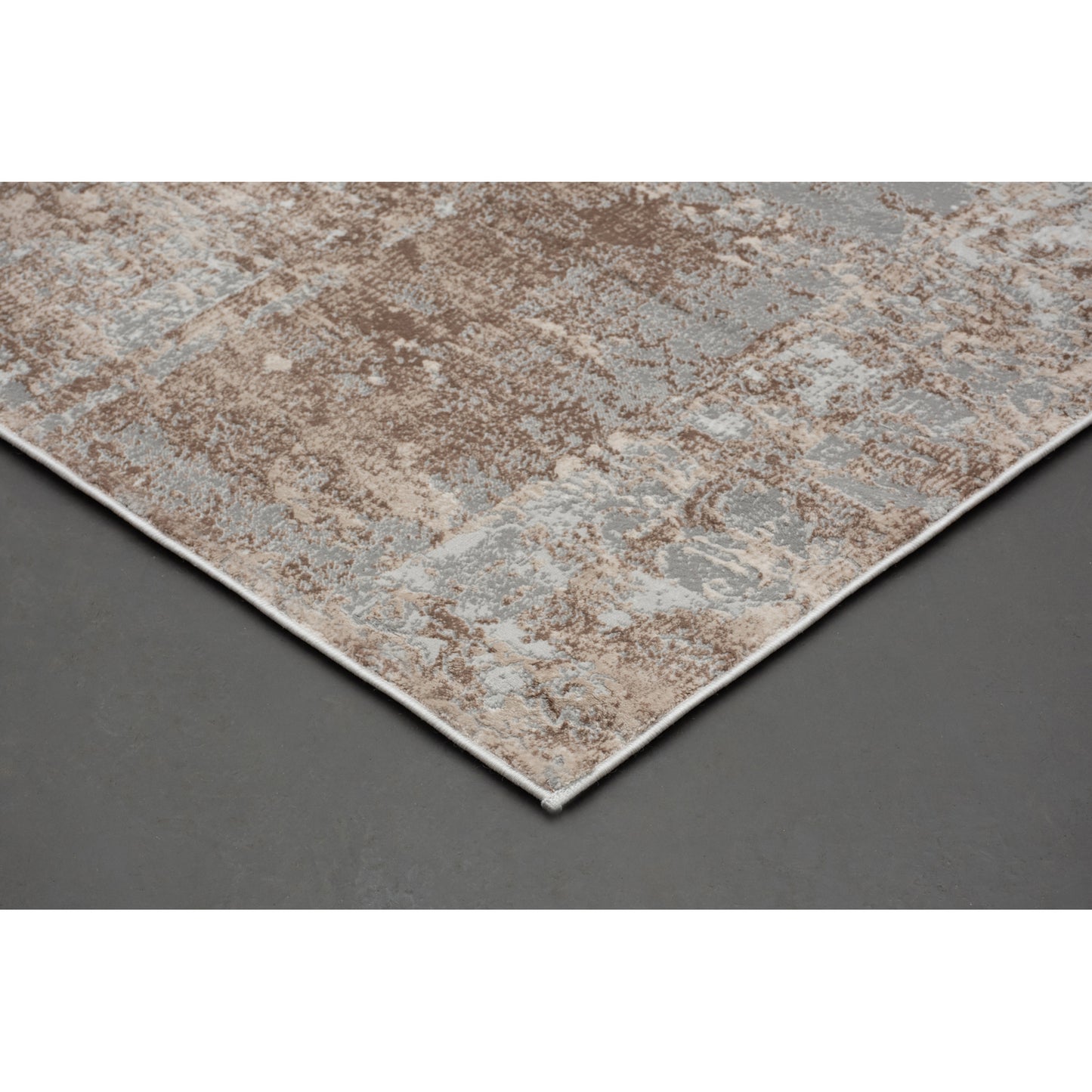 Ariella Rectangle Grey,Brown Indoor Rug 9,84X13,12 Ft
