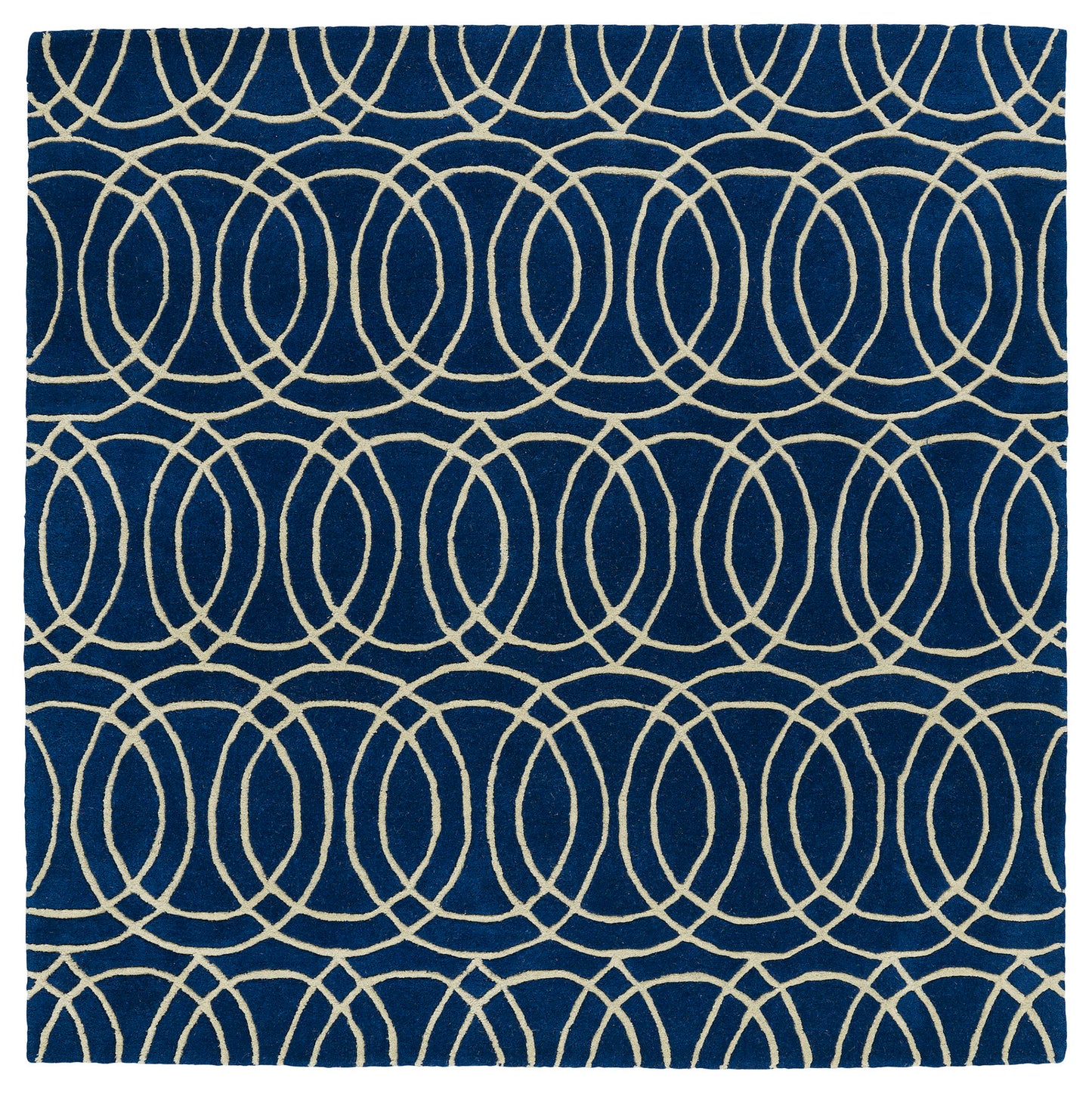 Kaleen Tara Rounds Collection REV02-22 Navy Area Rug 3'9" x 3'9"