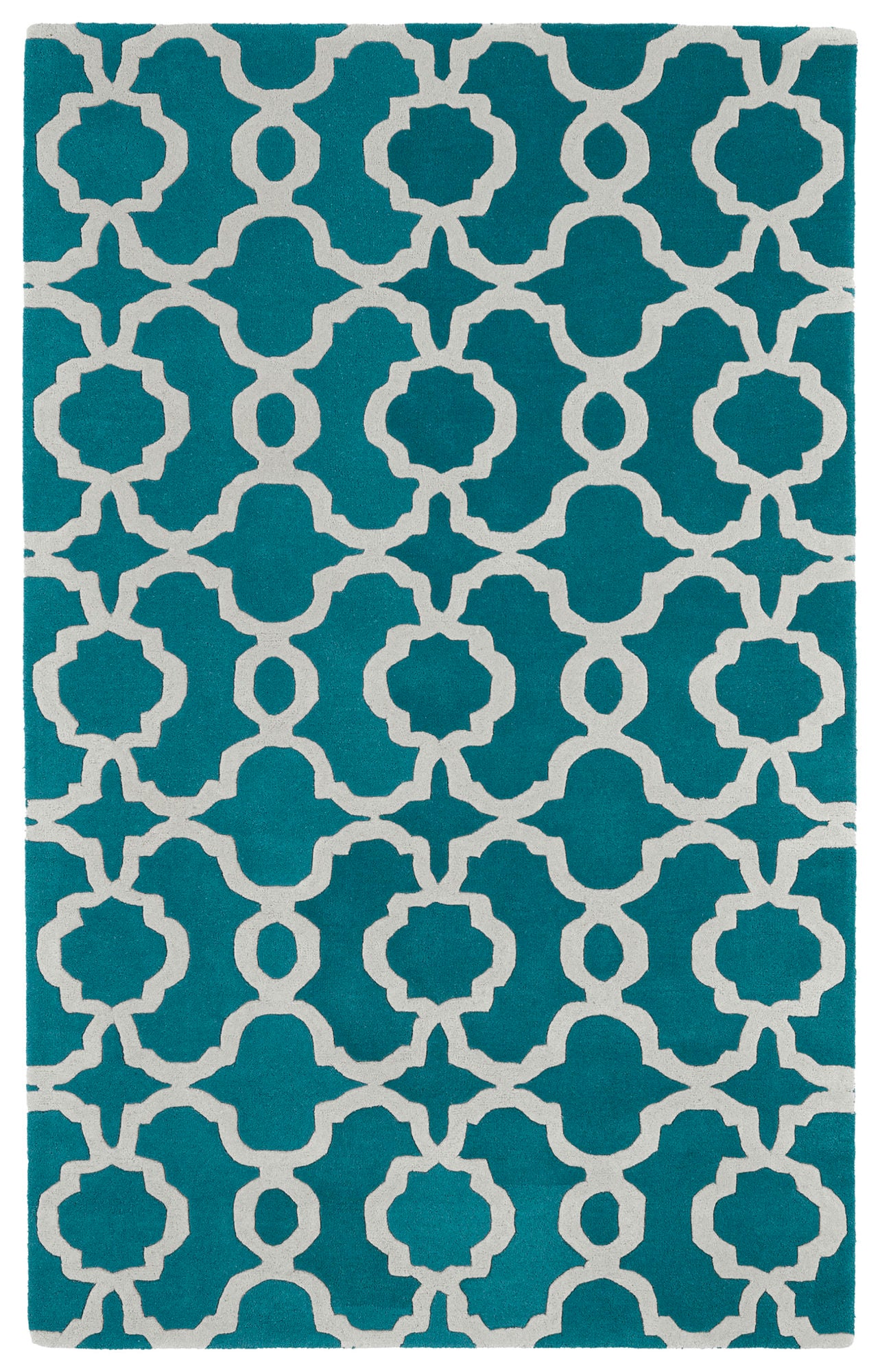 Kaleen Tara Rounds Collection Dark Teal Area Rug 9'9" x 9'9"