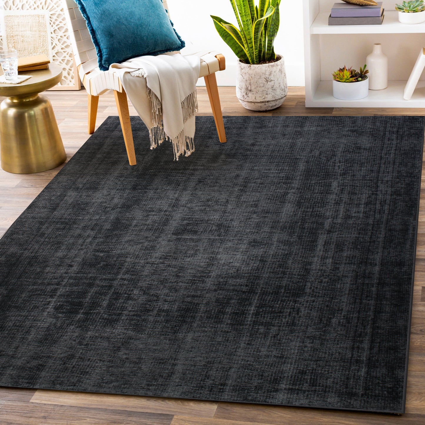 Fallon Rectangle Charcoal Indoor Rug 2'6" X 10 Ft