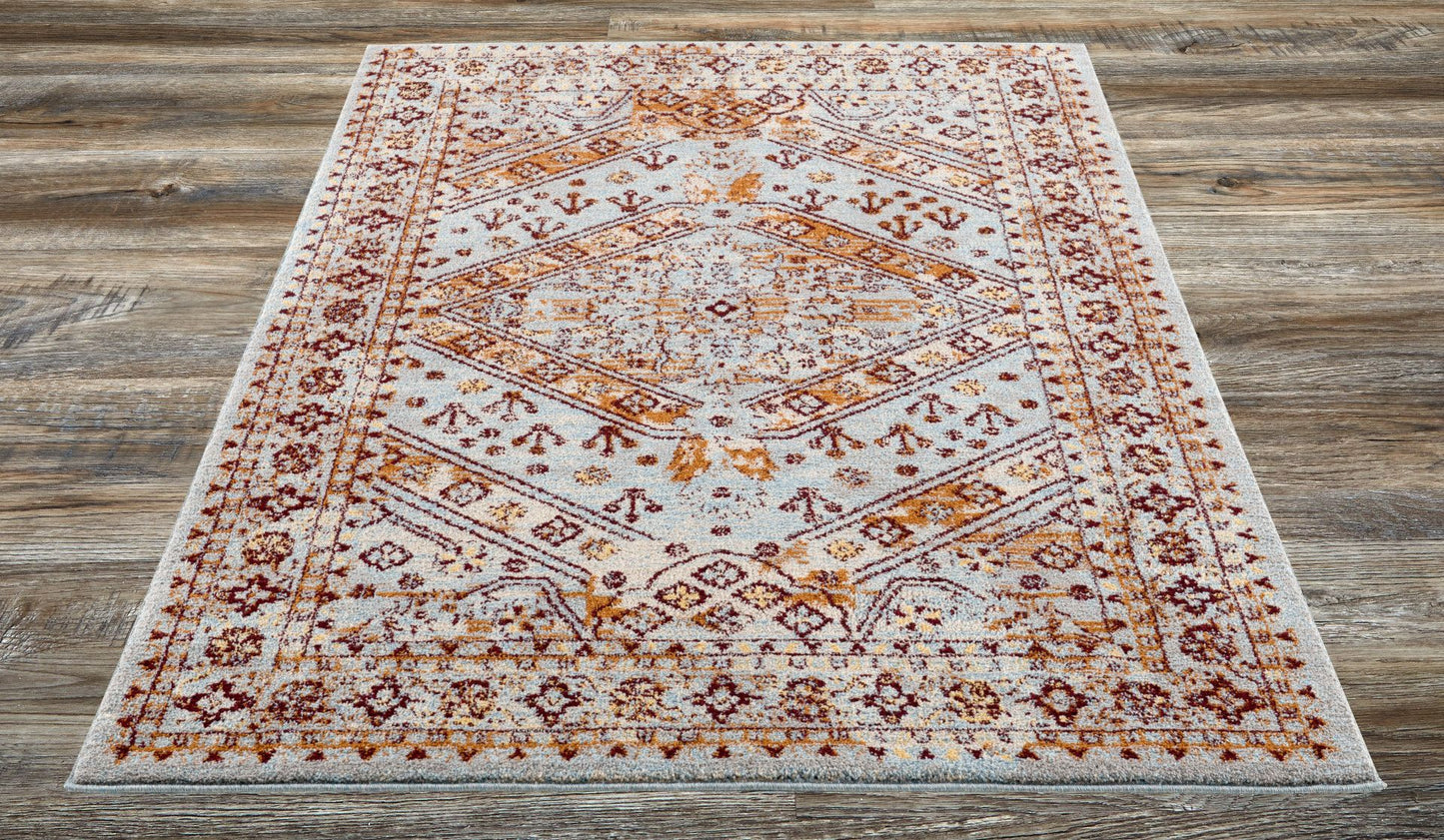 Rome-Ls10316-Blue-7.10 X 10.6 Area Rug