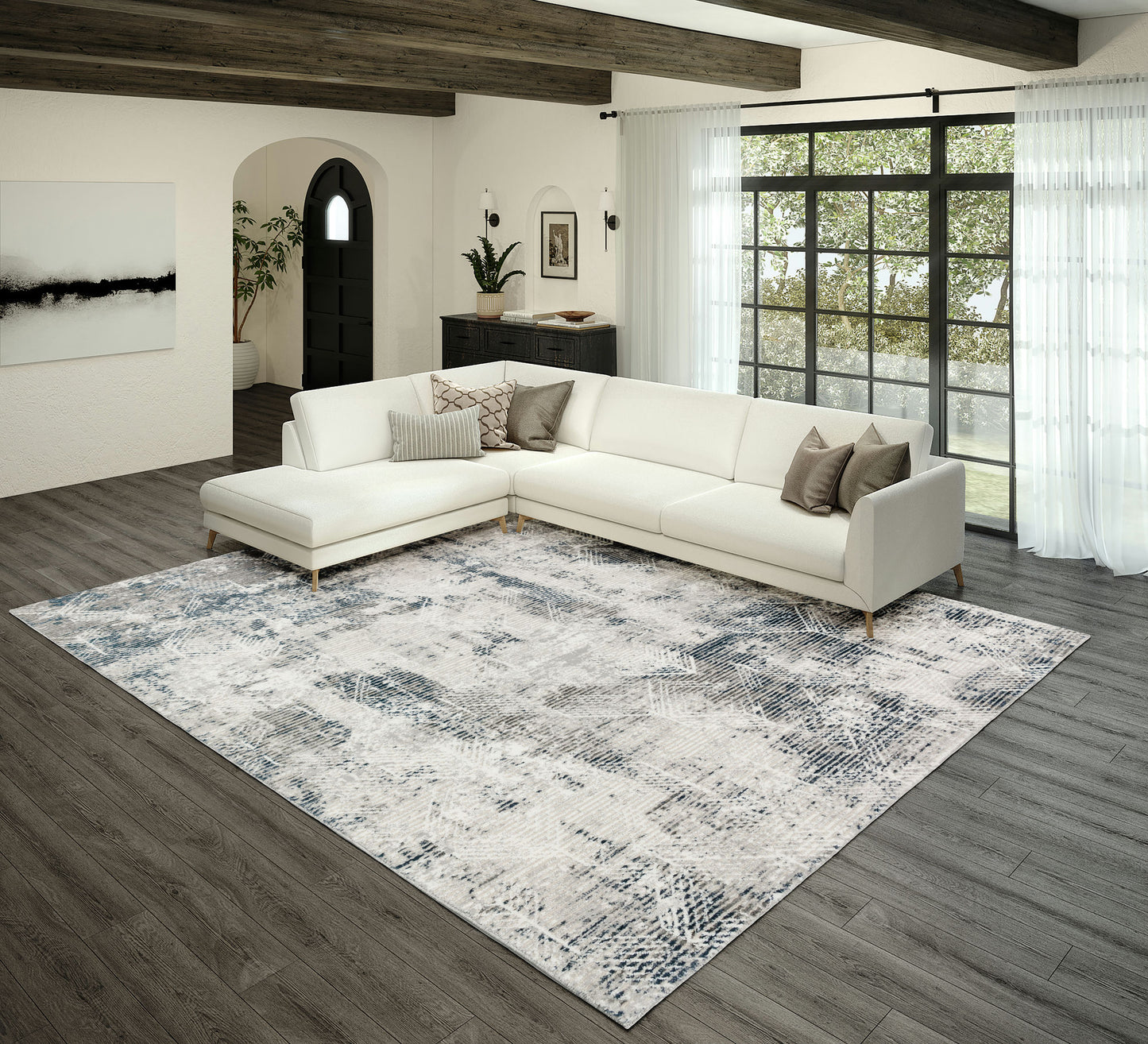 Rhodes RR1 Gray 7'10" x 10' Rug