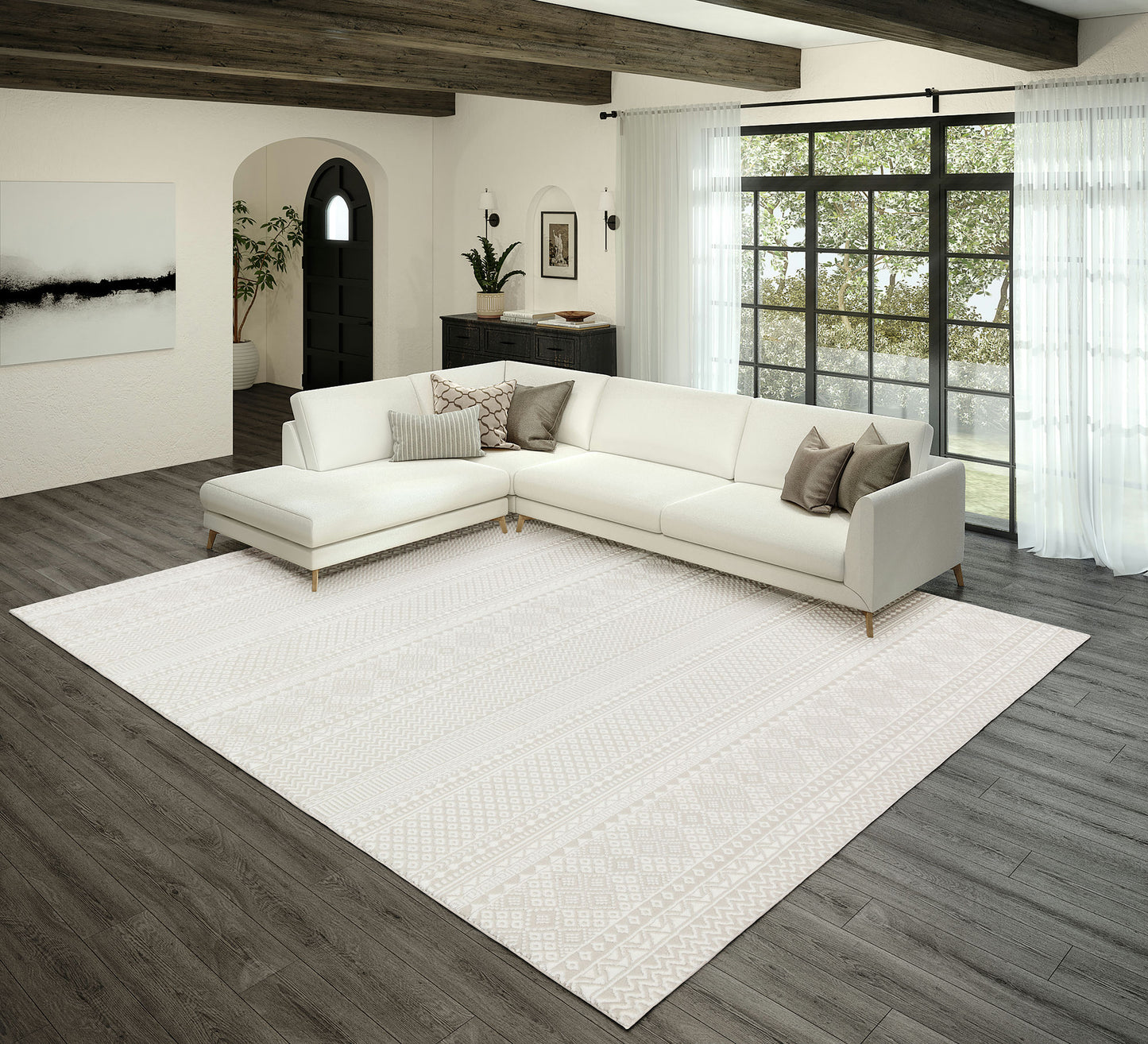 Rhodes RR2 Ivory 9' x 13' Rug