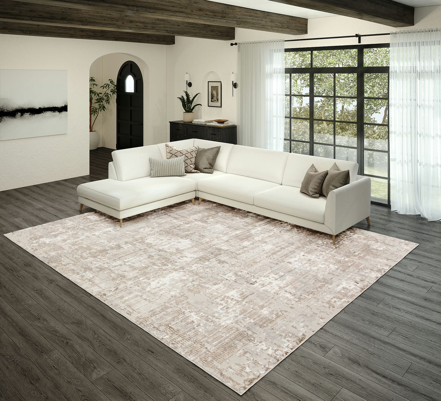 Rhodes RR3 Taupe 9' x 13' Rug