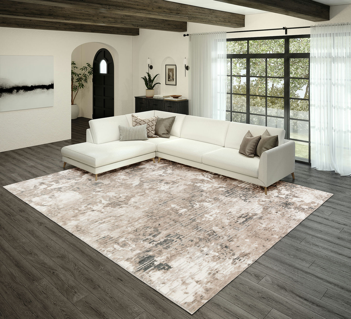 Rhodes RR4 Taupe 3'2" x 5'1" Rug