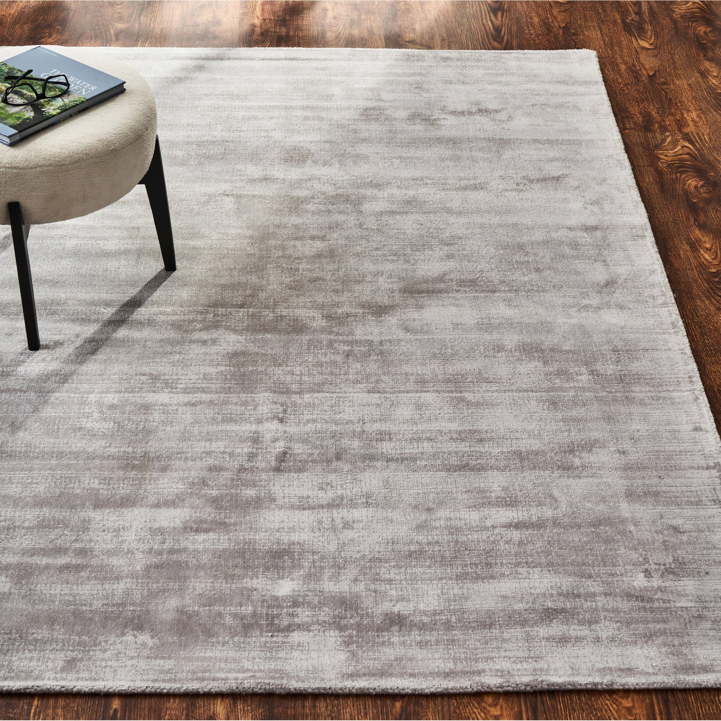 Silk Road Rectangle Light Grey Indoor Rug 3X4 Ft