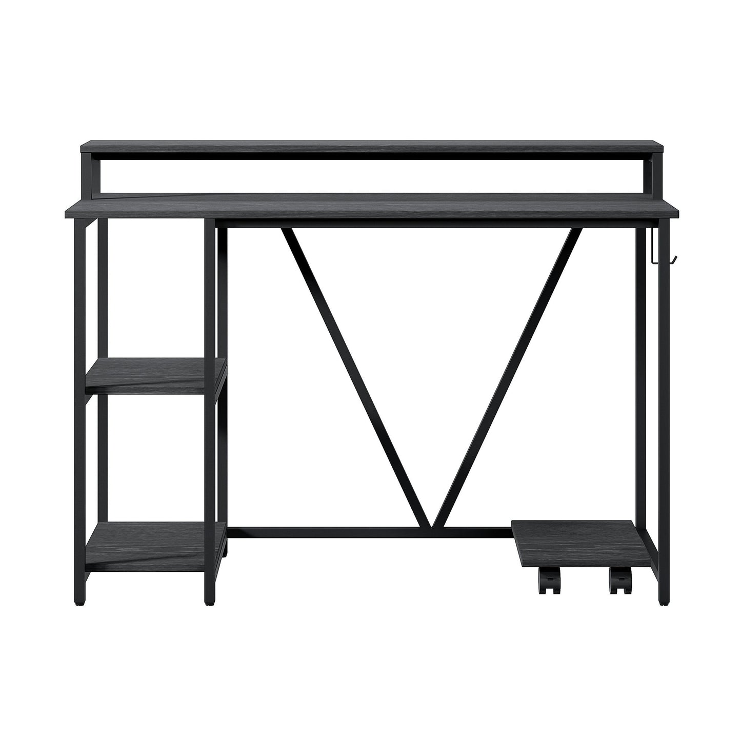 Techni Mobili Industrial Black Writing Desk
