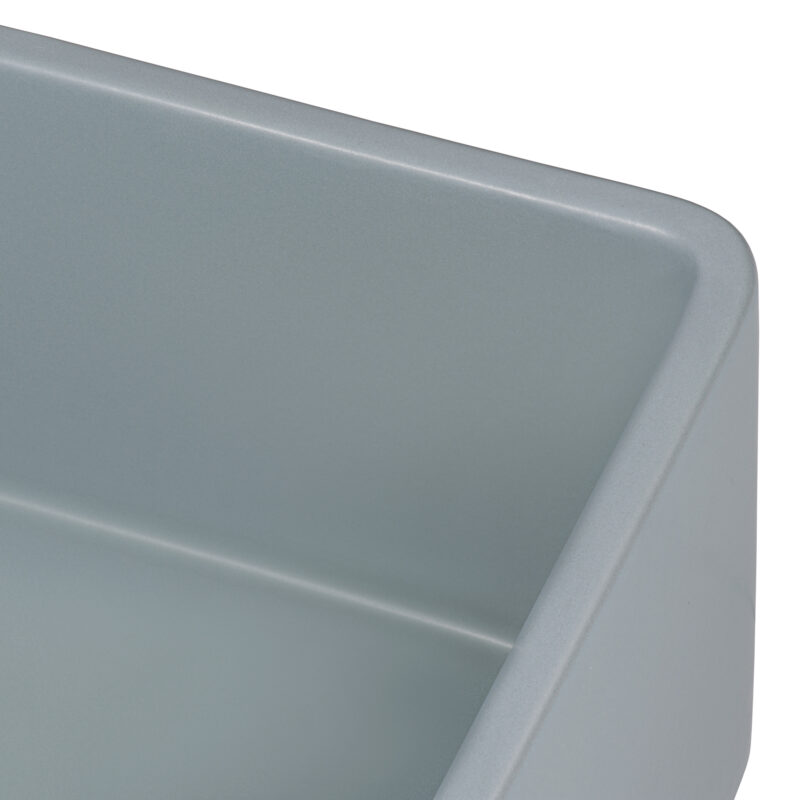Ruvati Fiamma 30 x 20 inch Farmhouse Fireclay Kitchen Sink - Horizon Gray