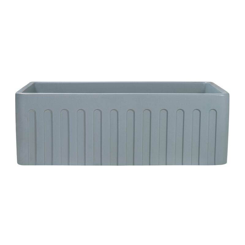 Ruvati Fiamma 30 x 20 inch Farmhouse Fireclay Kitchen Sink - Horizon Gray