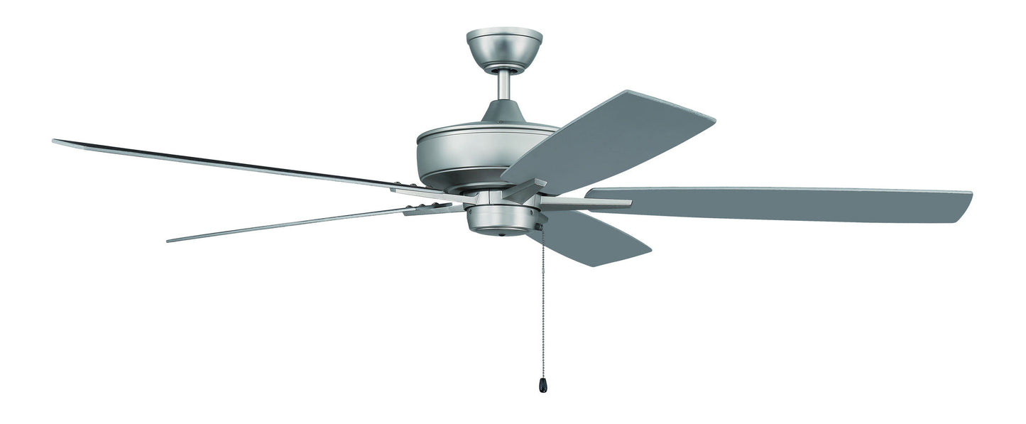 60" Super Pro Fan with Blades in Brushed Satin Nickel