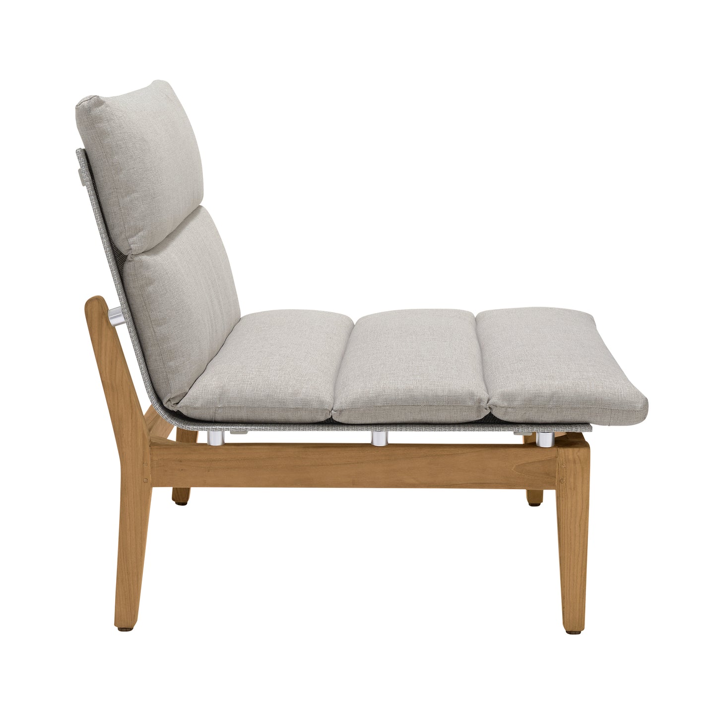 Arno 7 Piece Teak Wood Seating Set in Beige Olefin