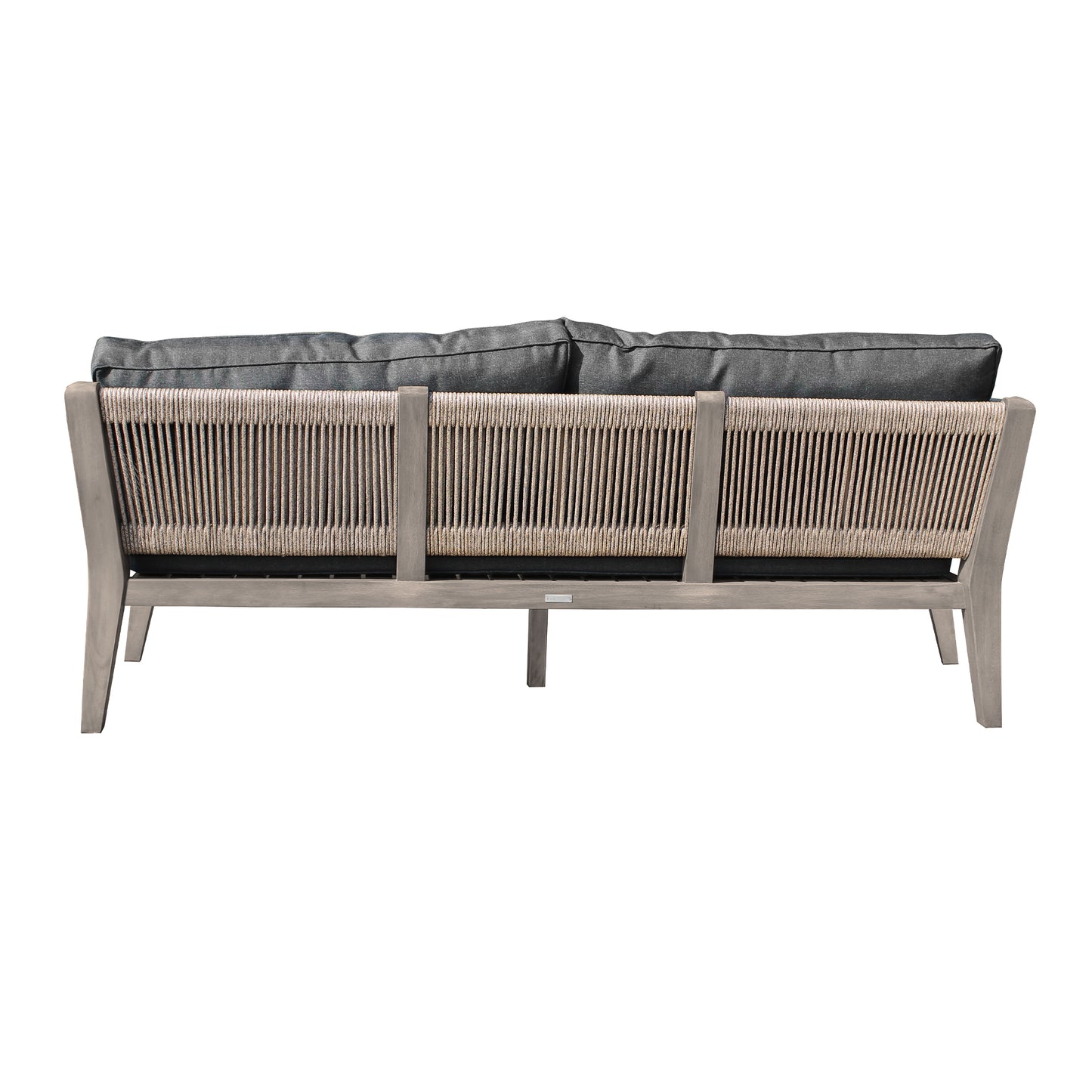 Condesa 4 Piece Patio Furniture Set in Acacia Wood and with Charcoal Cushions