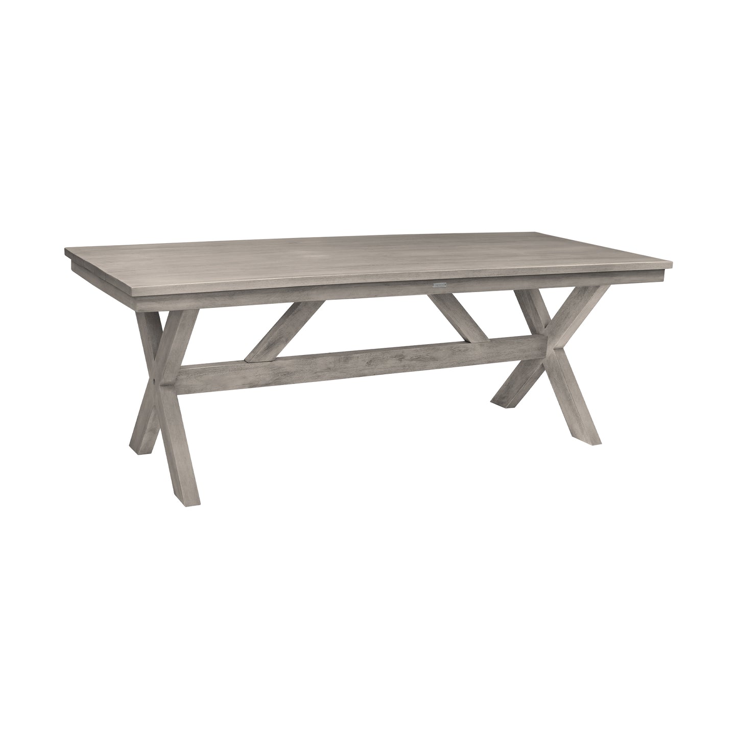 Costa 7-Piece Patio Dining Set with Arm Chairs in Grey Acacia Wood and Rope