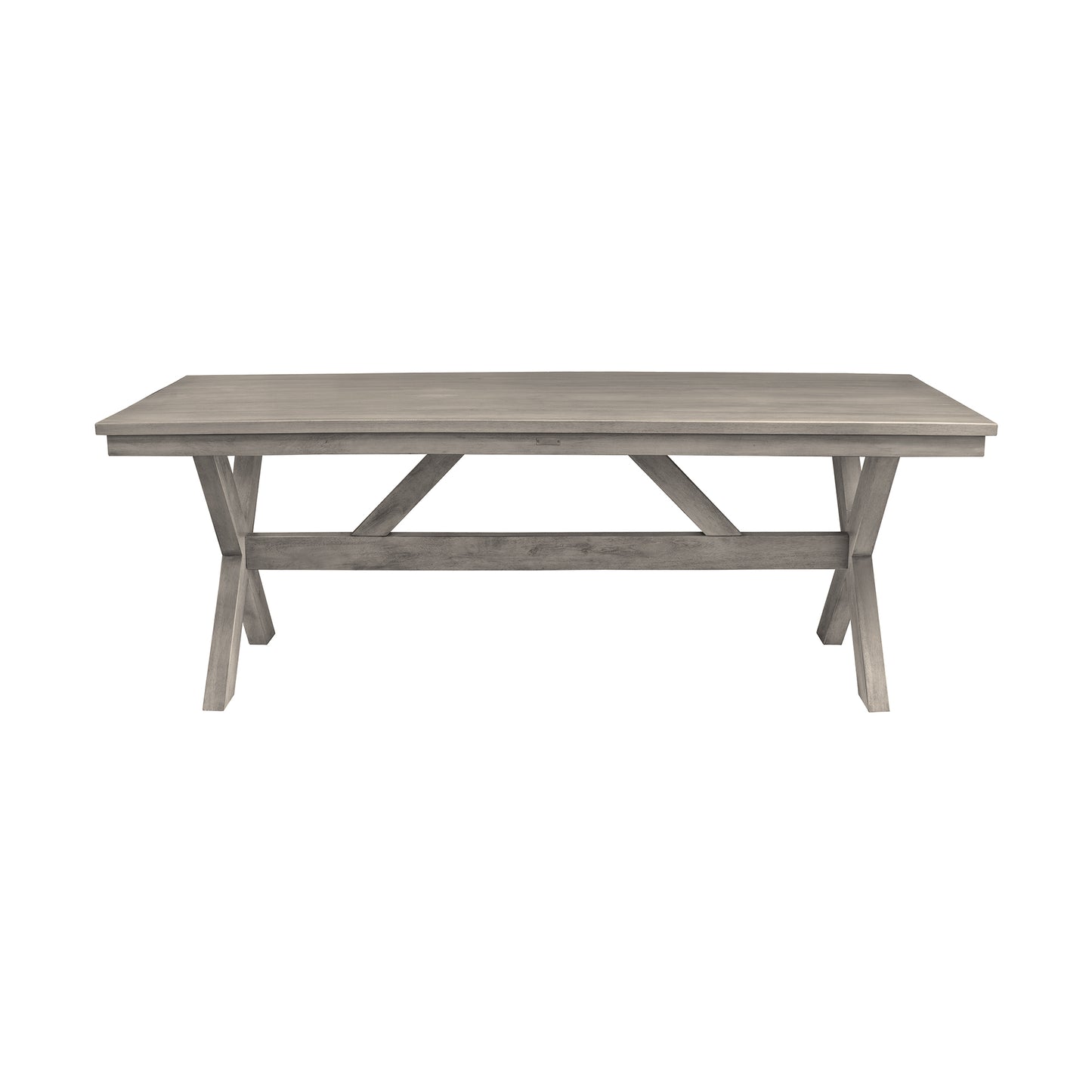 Costa 7-Piece Patio Dining Set with Arm Chairs in Grey Acacia Wood and Rope