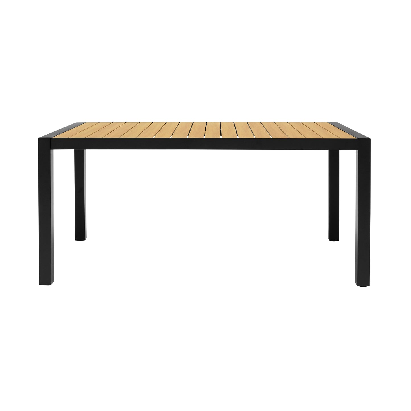 Panama Outdoor 5 Piece Black Aluminum Dining Set