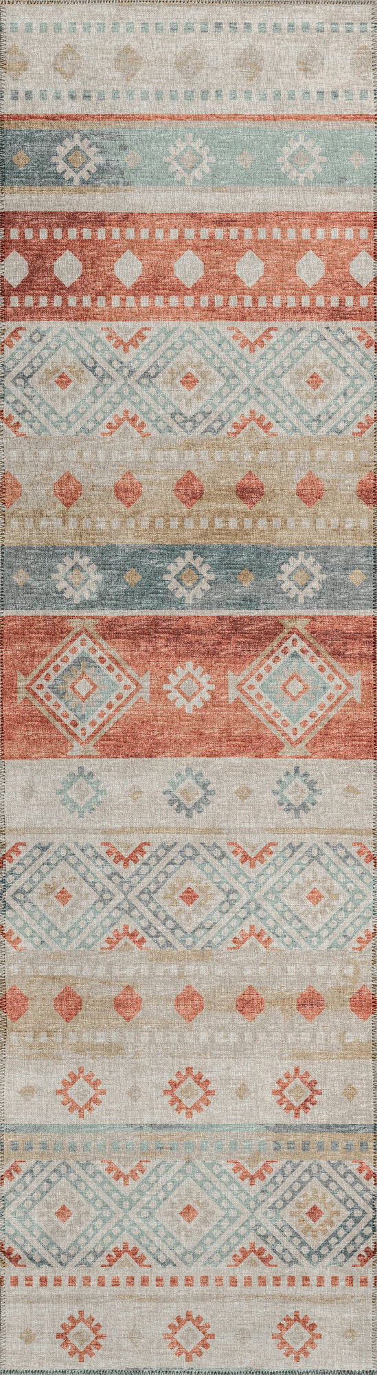 Indoor/Outdoor Sedona SN12 Canyon Washable 2'3" x 12' Runner Rug