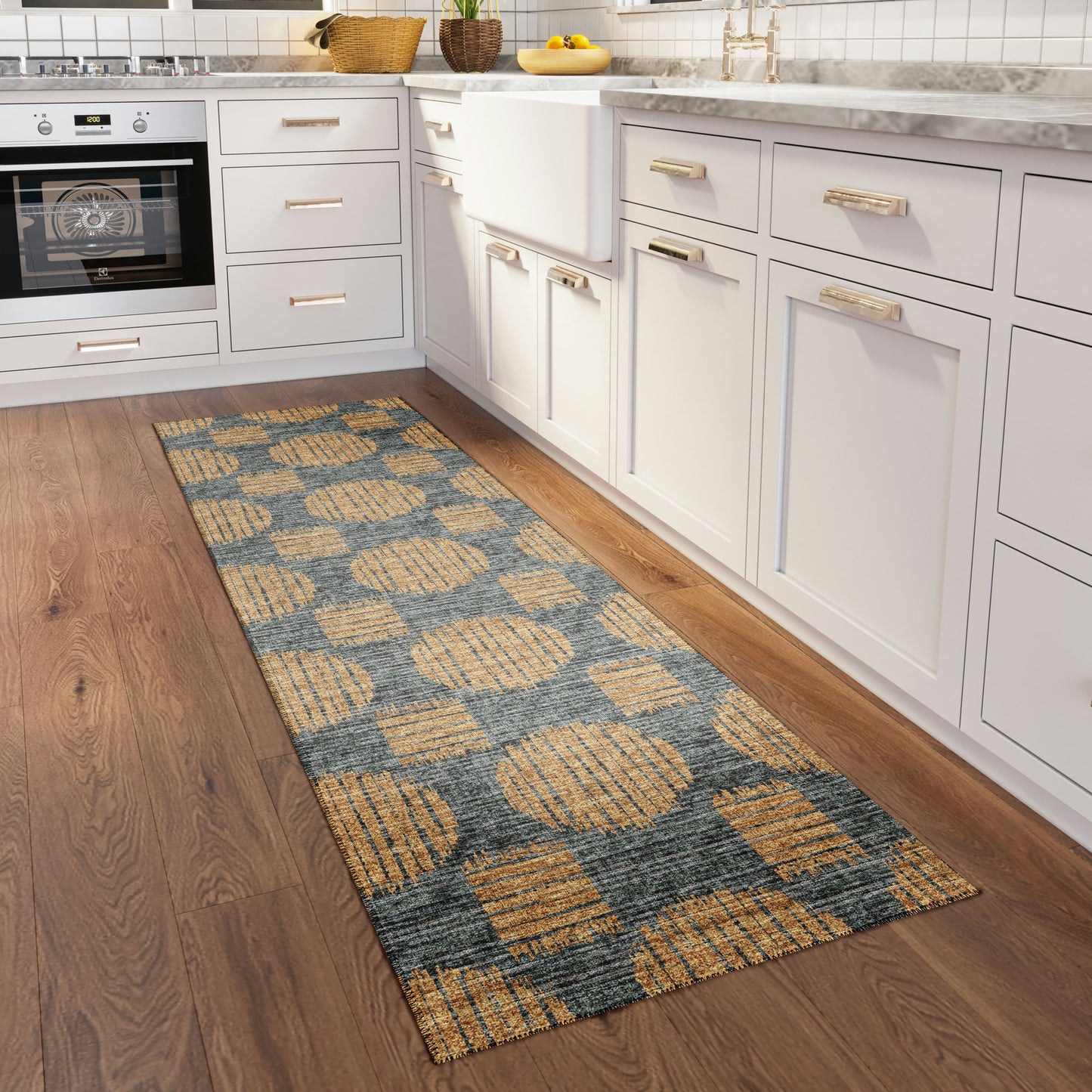 Indoor/Outdoor Sedona SN13 Eclipse Washable 2'3" x 12' Runner Rug