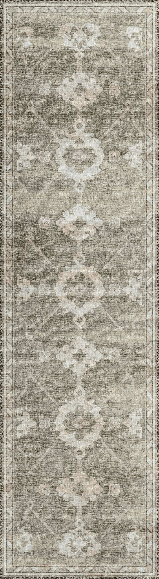 Indoor/Outdoor Sedona SN16 Khaki Washable 2'3" x 10' Runner Rug