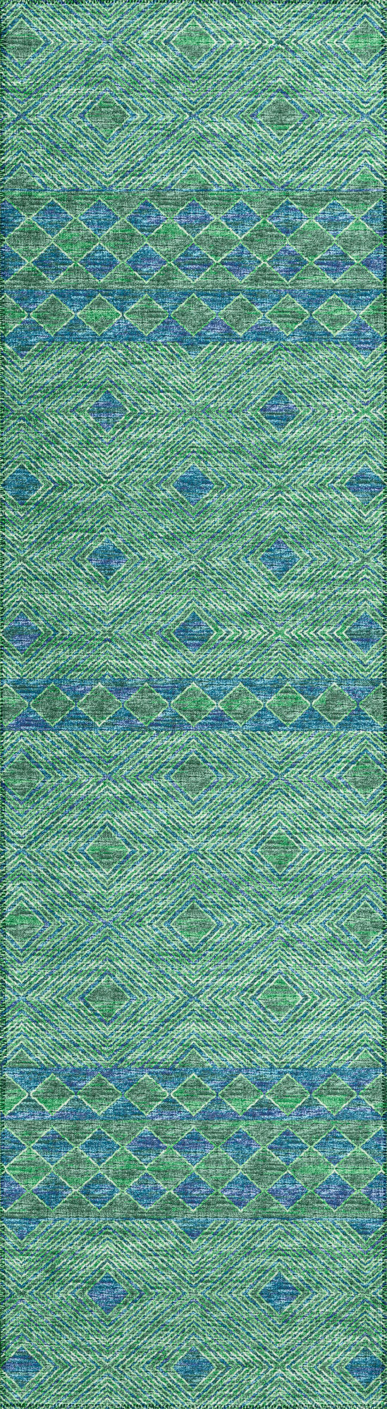 Indoor/Outdoor Sedona SN1 Irish Washable 2'3" x 10' Runner Rug
