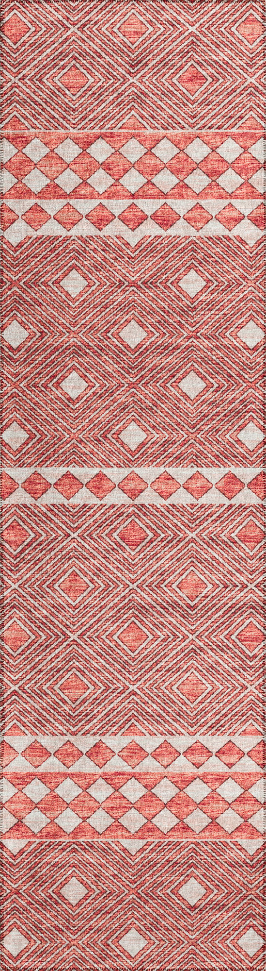 Indoor/Outdoor Sedona SN1 Paprika Washable 2'3" x 7'6" Runner Rug