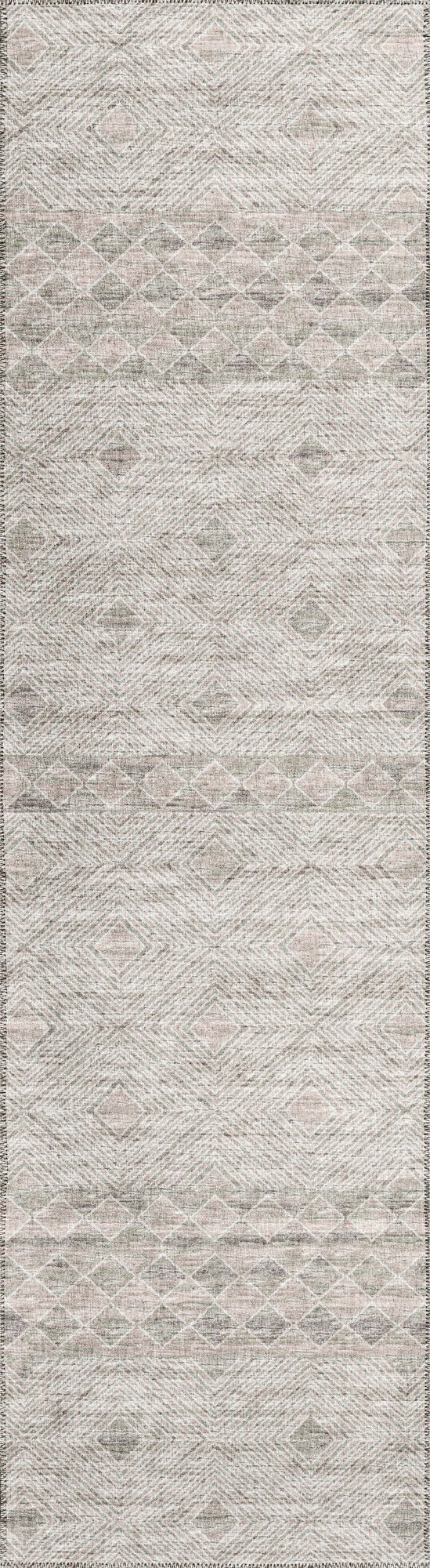 Indoor/Outdoor Sedona SN1 Sage Washable 2'3" x 7'6" Runner Rug