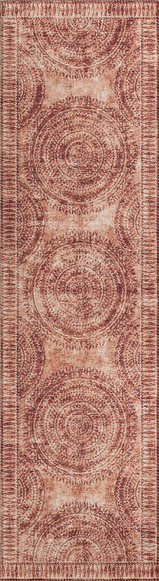 Indoor/Outdoor Sedona SN7 Spice Washable 2'3" x 7'6" Runner Rug